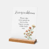 恋は開花の結婚前兆 アクリルサイン (傾斜)