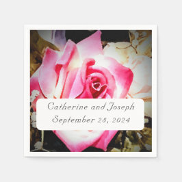 恋は開花の結婚紙ナプキン スタンダードカクテルナプキン