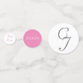 恋は開花バラ結婚の紙吹雪 コンフェッティ (裏面)