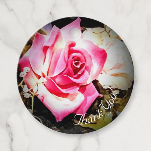 恋は開花バラ結婚の フェイバータグ (正面)