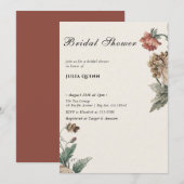 恋は開花ブライダルシャワー招待状だ 招待状 (正面/裏面)