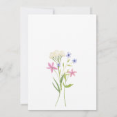 恋は開花ブライダルシャワー野花 招待状 (裏面)