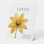 恋は開花ミニマルフローラブライダルシャワー 台座サイン (正面)