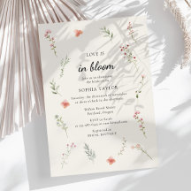 恋は開花ワイルドフラワーバジェットブライダルシャワー