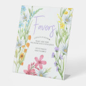 恋は開花ワイルドフラワー牧草地の好意 台座サイン (正面)