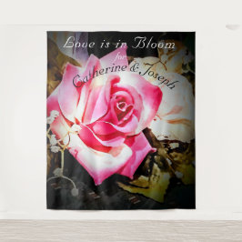 恋は開花結婚の背景 タペストリー