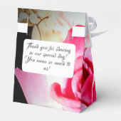 恋は開花結婚式の引き出物箱 フェイバーボックス (裏面サイド)