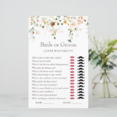 恋は開花花嫁または花婿ブライダルシャワーゲーム (スタンド正面)