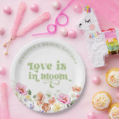 恋は開花野花ブライダルシャワー ペーパープレート (パーティー)