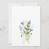 恋は開花野花ブライダルシャワー 招待状 (裏面)