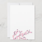 恋は開花 |さくらんぼブロッサムブライダルシャワー 招待状 (裏面)