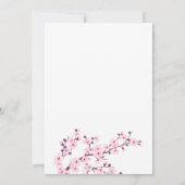 恋は開花 |さくらんぼブロッサムブライダルシャワー 招待状 (裏面)