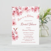 恋は開花 |さくらんぼブロッサムブライダルシャワー 招待状 (スタンド正面)