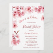 恋は開花 |さくらんぼブロッサムブライダルシャワー 招待状 (正面/裏面)