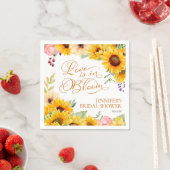 恋は開花 |ひまわりブライダルシャワー スタンダードカクテルナプキン (インサイチュ)