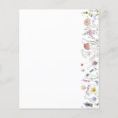 恋は開花 | フローラのブライダルシャワー招待 (裏面)