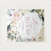 恋は開花 | フローラブライダルシャワーバックドロップ タペストリー (正面(横))