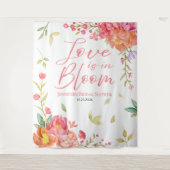 恋は開花 | フローラブライダルシャワーバックドロップ タペストリー (正面)