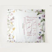 恋は開花 | フローラブライダルシャワーバックドロップ タペストリー (正面(横))