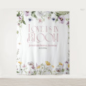 恋は開花 | フローラブライダルシャワーバックドロップ タペストリー (正面)