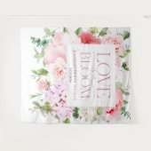 恋は開花 | フローラブライダルシャワーバックドロップ タペストリー (正面(横))