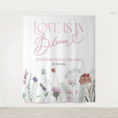 恋は開花 | フローラブライダルシャワーバックドロップ タペストリー (正面)