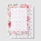 恋は開花 | ワイルドガーデンフレームブライダルシャワー ベラム紙招待状 (オフセット (招待状))
