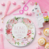 恋は開花 | ワイルドガーデンフレームブライダルシャワー ペーパープレート (パーティー)