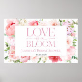 恋は開花 | ワイルドガーデンフレームブライダルシャワー ポスター (正面)