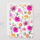 恋は開花 |ワイルドフラワーカラフル春 招待状 (裏面)