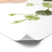 恋は開花 | 水彩フローラブライダルシャワー ポスター (角)