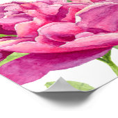 恋は開花 | 水彩フローラブライダルシャワー ポスター (角)