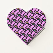 恋は間違ったレインボーLGBTQプライド月ピンク ノートブック (裏面)