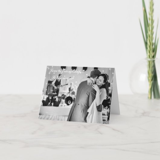 恋は音楽に結ばれた友情 サンキューカード (正面)