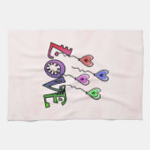 恋は飛び移る キッチンタオル (横)