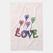 恋は飛び移る キッチンタオル (縦)