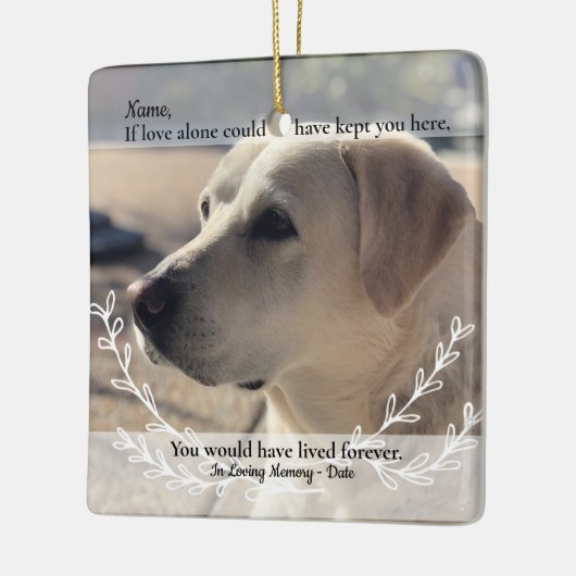 恋もし愛だけでは人救を見失う セラミックオーナメント (左)