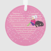 恋をしている女の子 オーナメント (裏面)