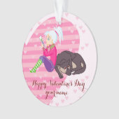 恋をしている女の子 オーナメント (正面)