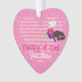 恋をしている女の子 オーナメント (正面)