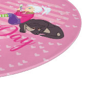 恋をしている女の子 カッティングボード (角)