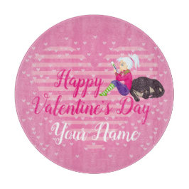 恋をしている女の子 カッティングボード