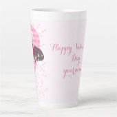 恋をしている女の子 カフェラテマグ (正面)