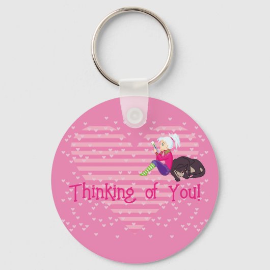 恋をしている女の子 キーホルダー (正面)