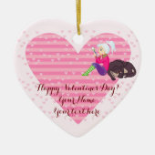 恋をしている女の子 セラミックオーナメント (正面)