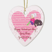 恋をしている女の子 セラミックオーナメント (左)