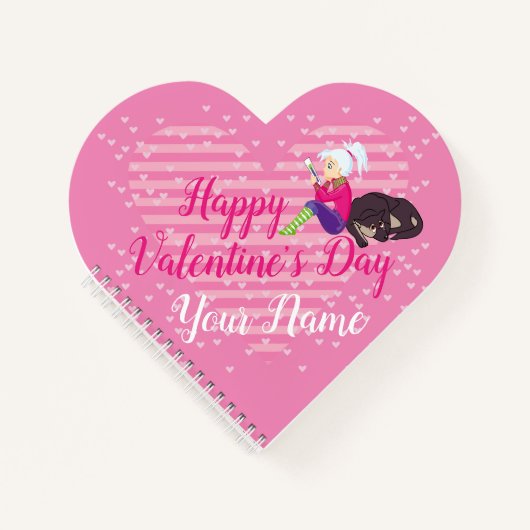 恋をしている女の子 ノートブック (正面)