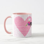 恋をしている女の子 マグカップ (左)