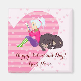 恋をしている女の子 マグネット