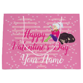 恋をしている女の子 ラージペーパーバッグ